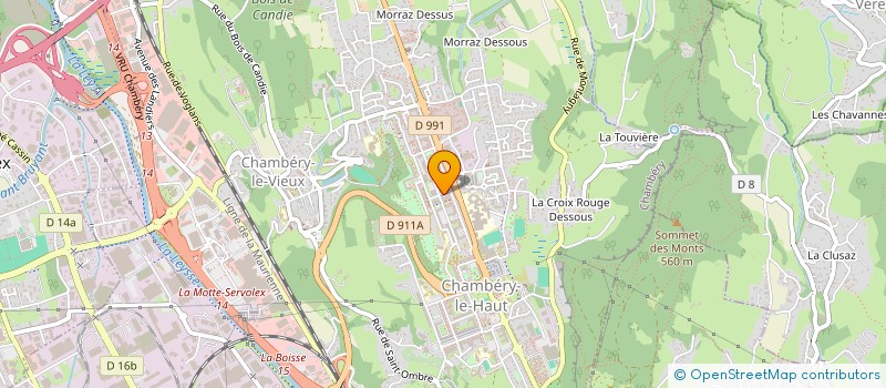 localisation de l'entreprise ASSOC PASTORALE HAUTS DE CHAMBERY  CHAMBERY