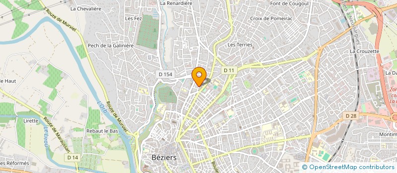 localisation de l'entreprise ASSOC PATRIMOINE IMAGE ET CULTURE à BEZIERS
