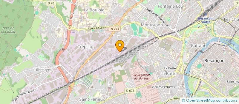 localisation de l'entreprise ASSOC PATRIMOINE INSERTION 25 à BESANCON