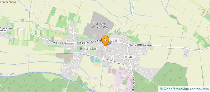 localisation de l'entreprise ASSOC PECHE PISCICULTURE BETSHDORF  BETSCHDORF