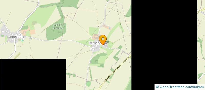 localisation de l'entreprise ASSOC PETANQUE CLUB DE BREUIL LE VERT  BREUIL-LE-VERT