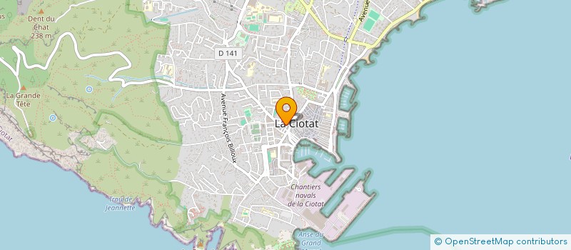 localisation de l'entreprise ASSOC PETITS PIEDS GRANDS PAS  LA CIOTAT