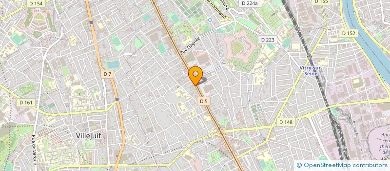 localisation de l'entreprise ASSOC PHYSICAL CENTER 305 à VITRY-SUR-SEINE