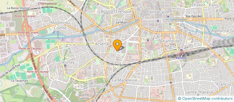 localisation de l'entreprise ASSOC PHYSICIENS MEDICO REGION OUEST  RENNES