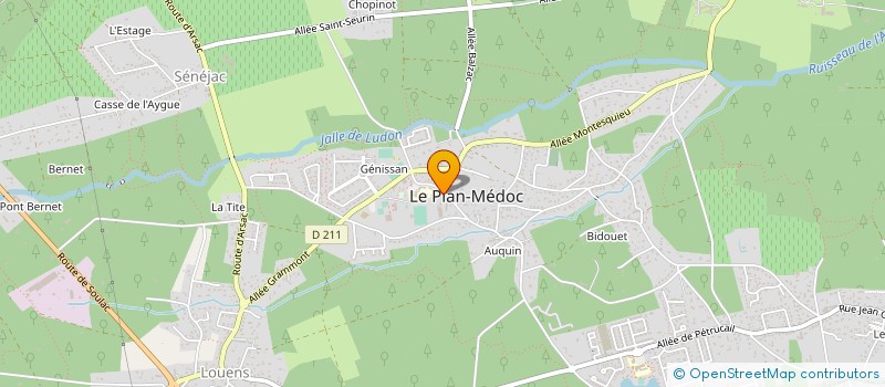 localisation de l'entreprise ASSOC PIAN SPORT EVASION  LE PIAN-MEDOC