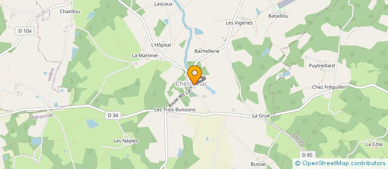 localisation de l'entreprise ASSOC PIERRE DE LUNE à ROCHECHOUART