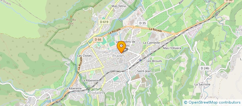 localisation de l'entreprise ASSOC POINT AIDE à PRADES