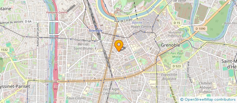 localisation de l'entreprise ASSOC POIVRE VERT  GRENOBLE