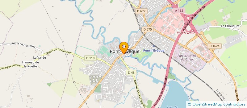localisation de l'entreprise ASSOC PONT L'EVEQUE SOLIDARITE  PONT L'EVEQUE