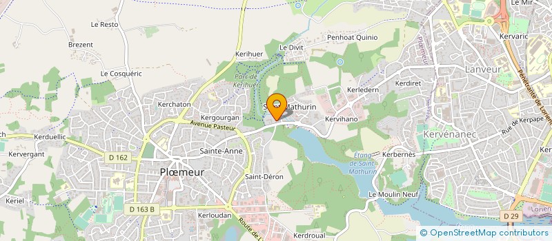 localisation de l'entreprise ASSOC PONTIVY JEUNESSE à PLOEMEUR