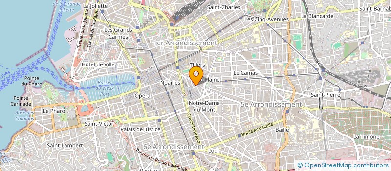 localisation de l'entreprise ASSOC PORTE AVION PRINTS  MARSEILLE