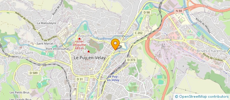 localisation de l'entreprise ASSOC POUR ADULTES & JEUNES HANDICAPES à LE PUY-EN-VELAY