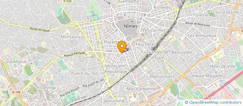 localisation de l'entreprise ASSOC POUR DEVELOP SOCIAL ET POPULAIRE  NIMES