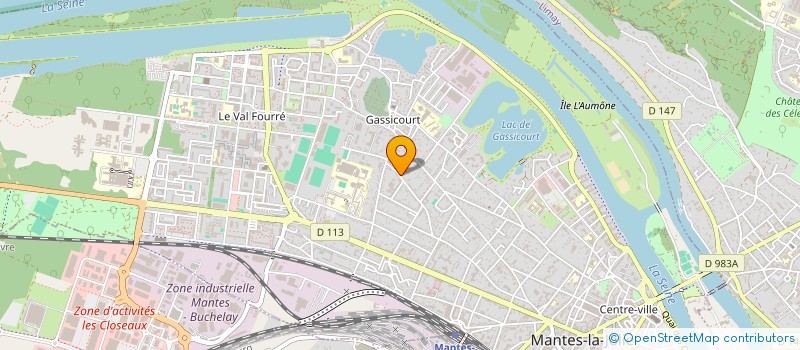 localisation de l'entreprise ASSOC POUR EPANOUISSEMENT ARTISTIQUE  MANTES-LA-JOLIE