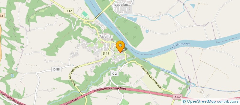 localisation de l'entreprise ASSOC POUR GESTION DU TEMPS DE L'ENFANT  DONZAC