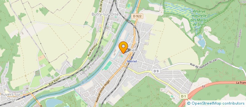 localisation de l'entreprise ASSOC POUR HALTE GARDERIE MERIEL à MERIEL