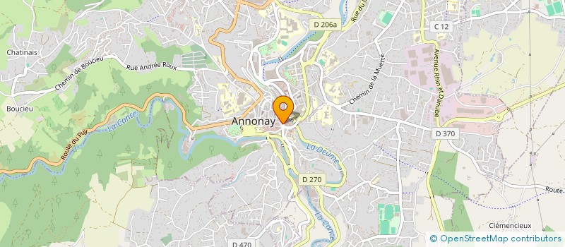 localisation de l'entreprise ASSOC POUR INFORMATION DES JUSTICIABLES à ANNONAY
