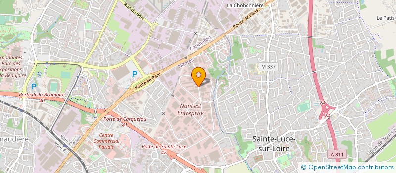 localisation de l'entreprise ASSOC POUR L'EMPLOI PERSONNES INADAPTEES à NANTES