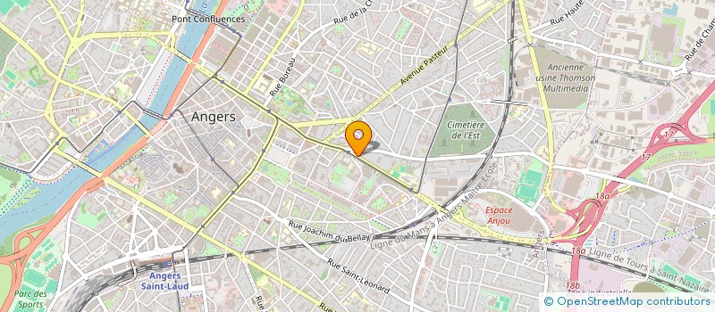 localisation de l'entreprise ASSOC POUR L INSERTION PAR LE VETEMENT à ANGERS