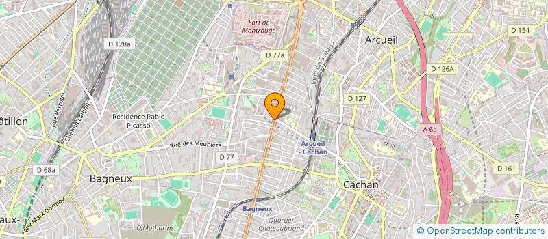 localisation de l'entreprise ASSOC POUR LA COMPETENCE CHAINELEC + à BAGNEUX