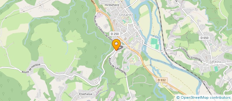 localisation de l'entreprise ASSOC POUR LA GESTION PISCINE LANDAGOYEN  USTARITZ
