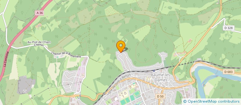 localisation de l'entreprise ASSOC POUR LA PROMOTION DES TICE  BAUME-LES-DAMES