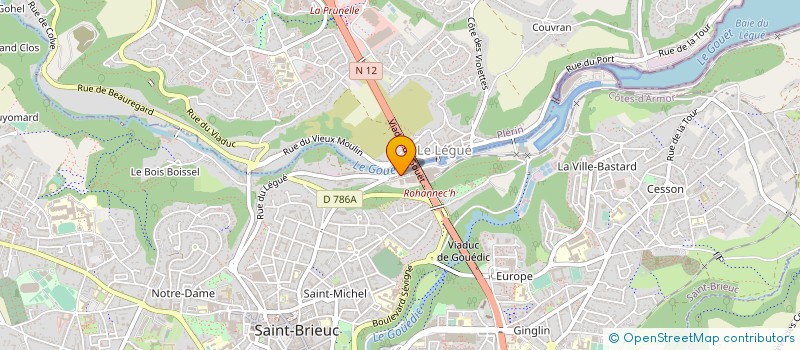 localisation de l'entreprise ASSOC POUR LA PROMOTION TRAVAIL PROTEGE à SAINT-BRIEUC