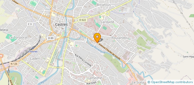 localisation de l'entreprise ASSOC POUR LE DEVELOPPEMENT DU LIVRE à CASTRES