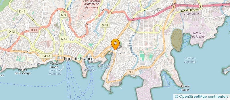 localisation de l'entreprise ASSOC POUR LE LOGEMENT SOCIAL à FORT-DE-FRANCE
