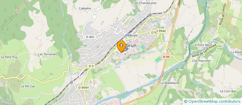 localisation de l'entreprise ASSOC POUR MAISON REGIONALE ARCHITECTURE  EMBRUN