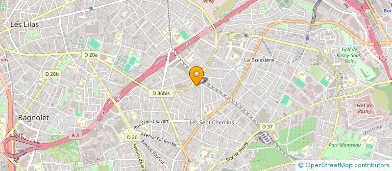 localisation de l'entreprise ASSOC POUR PARTAGER à MONTREUIL