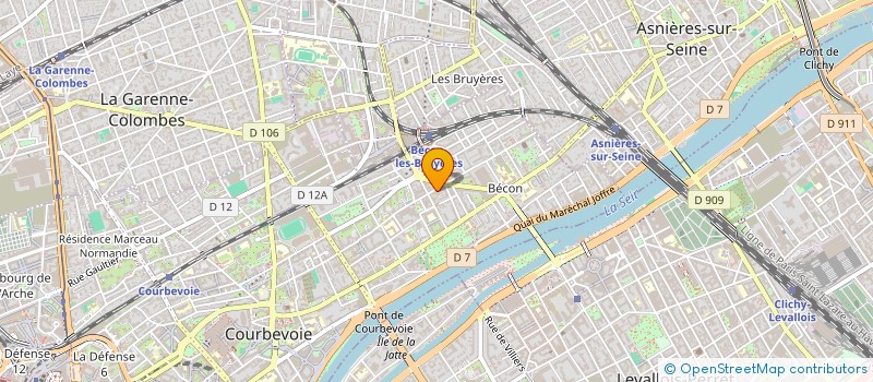 localisation de l'entreprise ASSOC POUR PROMOT ACTIV SCOLAI ET EDUCAT à COURBEVOIE