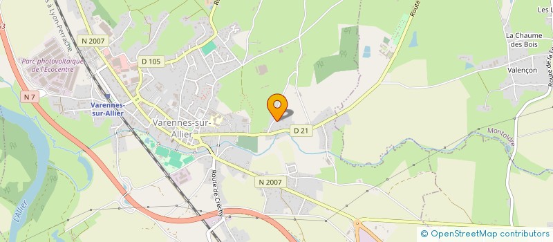 localisation de l'entreprise ASSOC POUR PROMOT ANIMATION BOURBONNAIS  VARENNES SUR ALLIER