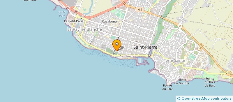 localisation de l'entreprise ASSOC POUR REFLECHIR ELABORER ET AGIR à SAINT-PIERRE