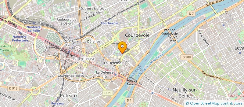 localisation de l'entreprise ASSOC POUR TRAVAIL A GRANDE VITESSE à COURBEVOIE