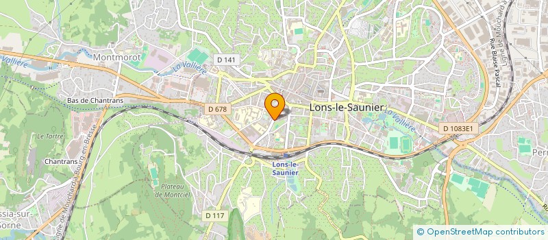 localisation de l'entreprise ASSOC POUR UN NOUV ENSEIG A LA CONDUITE à LONS-LE-SAUNIER