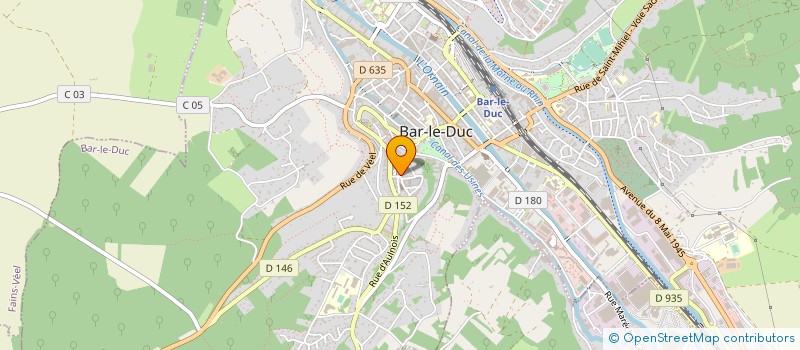localisation de l'entreprise ASSOC POUR UN NOUVEL ESPACE SOCIAL à BAR-LE-DUC