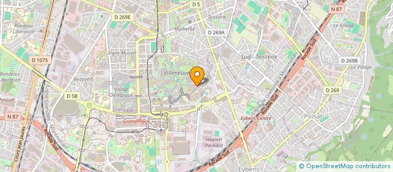 localisation de l'entreprise ASSOC PR LE PLEIN EMPLOI QUARTIERS SUD  GRENOBLE
