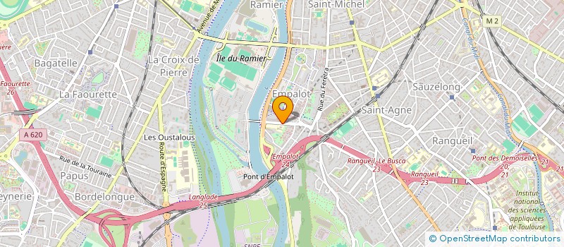 localisation de l'entreprise ASSOC PRATI CORPOR FORMAT PERSON REGION  TOULOUSE