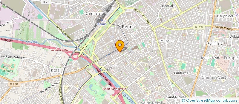 localisation de l'entreprise ASSOC PREFIGURATION CENTRE DES CONGRES  REIMS