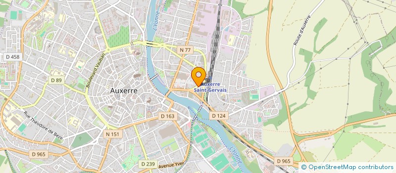 localisation de l'entreprise ASSOC PREFIGURATION RESSOURCERIE DE L'YONNE à AUXERRE
