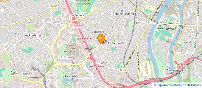 localisation de l'entreprise ASSOC PREVENTION EDUCATION BAGATELLE à TOULOUSE