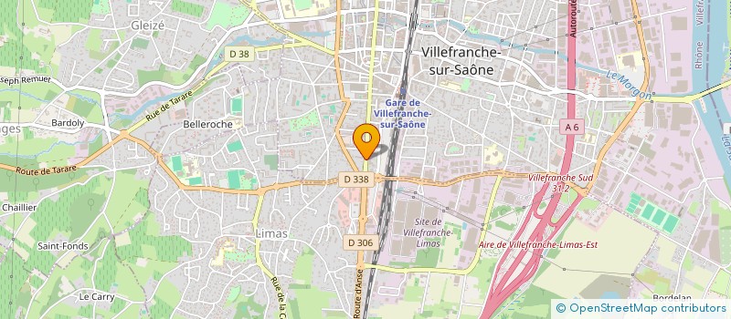 localisation de l'entreprise ASSOC PROFESS MEDECINS GARDE URGENCE...  VILLEFRANCHE-SUR-SAONE