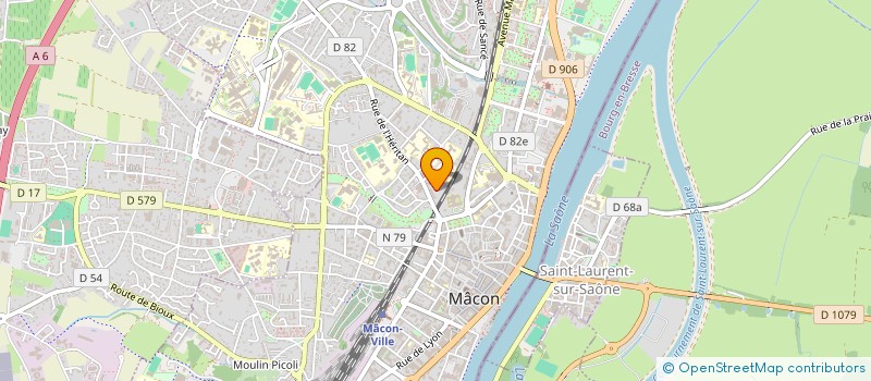 localisation de l'entreprise ASSOC PROFESSION SPORTS ET LOISIRS S L à MACON