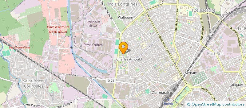 localisation de l'entreprise ASSOC PROJETS RENCONTRES CREATIONS  REIMS