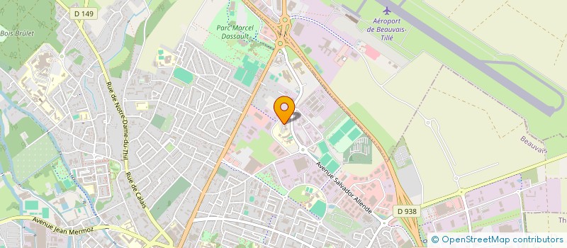 localisation de l'entreprise ASSOC PROMO ARTISA DEVEL FORMA  BEAUVAIS