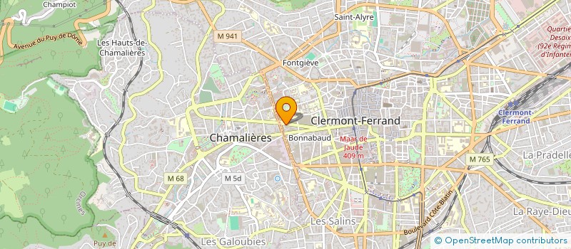 localisation de l'entreprise ASSOC PROMO FOYERS MONOPARENTAUX  CLERMONT-FERRAND