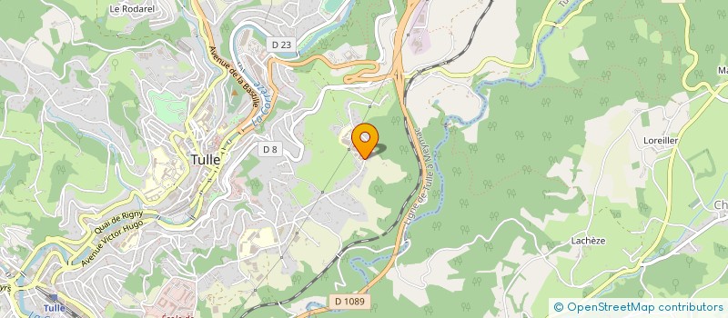 localisation de l'entreprise ASSOC PROMO INFOR AIDE FORMA JEUNE ARTIS  TULLE