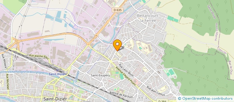 localisation de l'entreprise ASSOC PROMO INSERTION COMMUNAUTE ALGERIE à SAINT-DIZIER