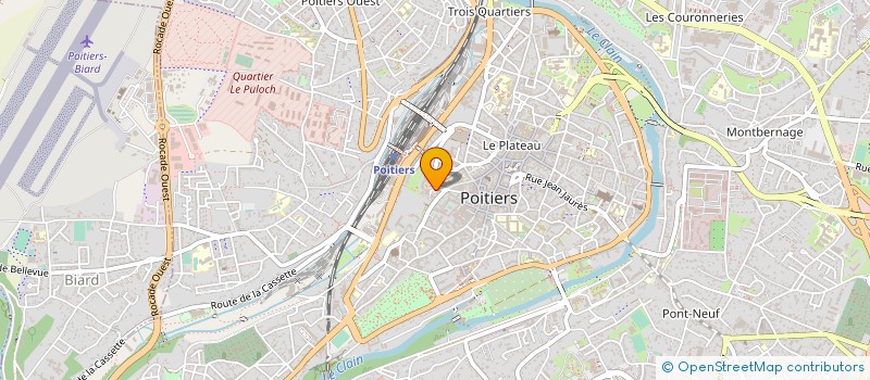 localisation de l'entreprise ASSOC PROMOT CULTURE SCIENTIFIQUE TECHNI à POITIERS